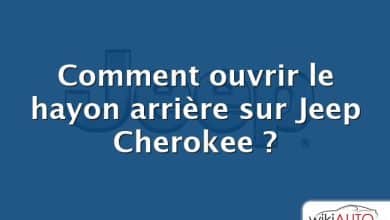 Comment ouvrir le hayon arrière sur Jeep Cherokee ?