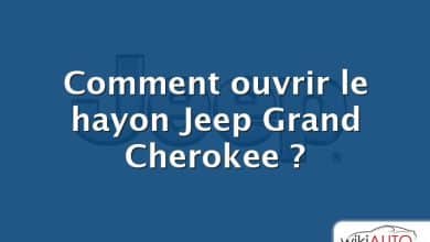 Comment ouvrir le hayon Jeep Grand Cherokee ?