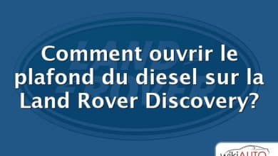 Comment ouvrir le plafond du diesel sur la Land Rover Discovery?