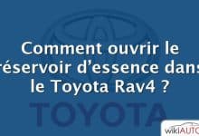 Comment ouvrir le réservoir d’essence dans le Toyota Rav4 ?