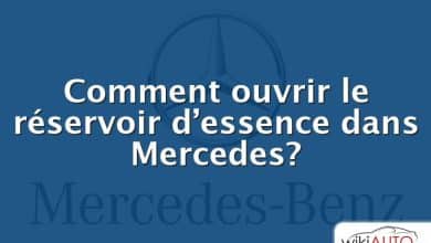 Comment ouvrir le réservoir d’essence dans Mercedes?