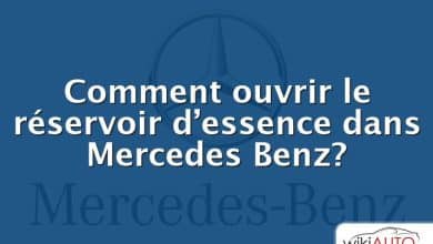 Comment ouvrir le réservoir d’essence dans Mercedes Benz?