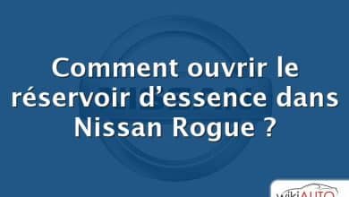 Comment ouvrir le réservoir d’essence dans Nissan Rogue ?