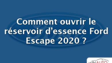 Comment ouvrir le réservoir d’essence Ford Escape 2020 ?