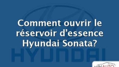 Comment ouvrir le réservoir d’essence Hyundai Sonata?