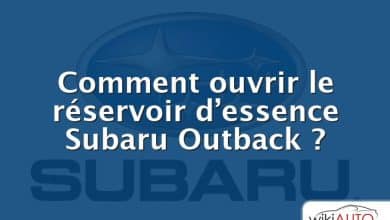 Comment ouvrir le réservoir d’essence Subaru Outback ?