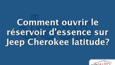 Comment ouvrir le réservoir d’essence sur Jeep Cherokee latitude?