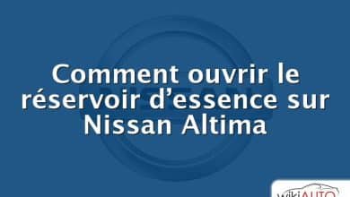 Comment ouvrir le réservoir d’essence sur Nissan Altima