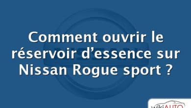 Comment ouvrir le réservoir d’essence sur Nissan Rogue sport ?