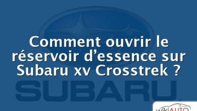 Comment ouvrir le réservoir d’essence sur Subaru xv Crosstrek ?