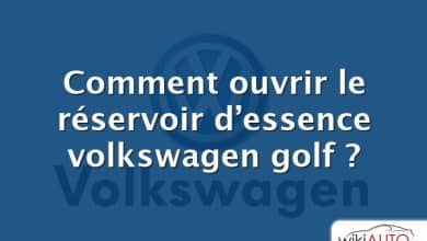 Comment ouvrir le réservoir d’essence volkswagen golf ?