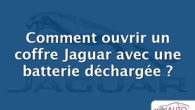 Comment ouvrir un coffre Jaguar avec une batterie déchargée ?