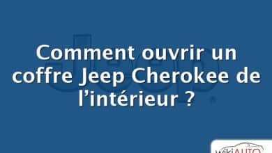 Comment ouvrir un coffre Jeep Cherokee de l’intérieur ?