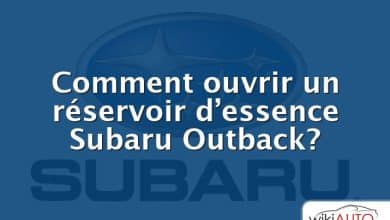 Comment ouvrir un réservoir d’essence Subaru Outback?