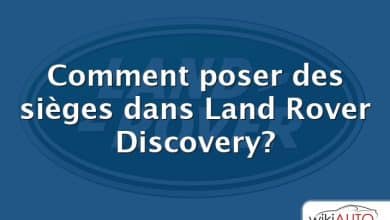 Comment poser des sièges dans Land Rover Discovery?