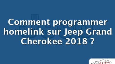 Comment programmer homelink sur Jeep Grand Cherokee 2018 ?