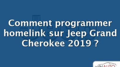 Comment programmer homelink sur Jeep Grand Cherokee 2019 ?