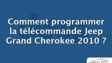 Comment programmer la télécommande Jeep Grand Cherokee 2010 ?