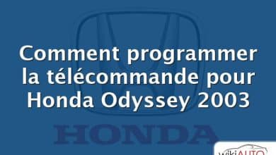 Comment programmer la télécommande pour Honda Odyssey 2003