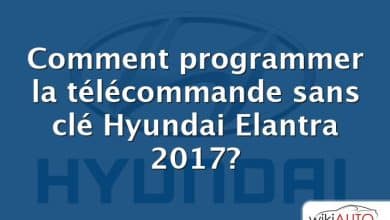 Comment programmer la télécommande sans clé Hyundai Elantra 2017?