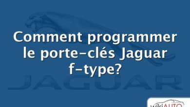 Comment programmer le porte-clés Jaguar f-type?