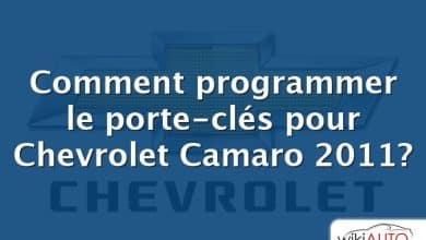 Comment programmer le porte-clés pour Chevrolet Camaro 2011?