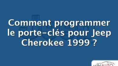 Comment programmer le porte-clés pour Jeep Cherokee 1999 ?