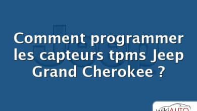 Comment programmer les capteurs tpms Jeep Grand Cherokee ?