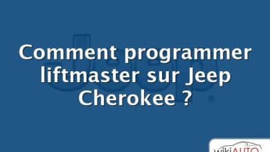 Comment programmer liftmaster sur Jeep Cherokee ?