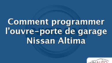 Comment programmer l’ouvre-porte de garage Nissan Altima