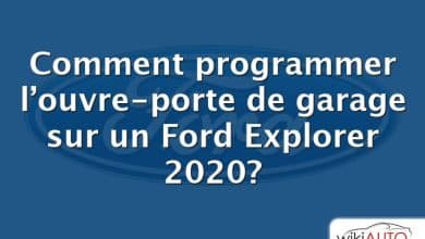 Comment programmer l’ouvre-porte de garage sur un Ford Explorer 2020?