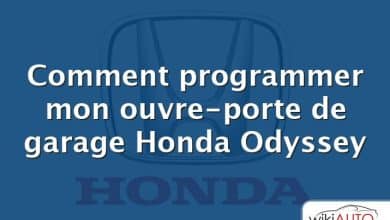 Comment programmer mon ouvre-porte de garage Honda Odyssey