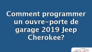 Comment programmer un ouvre-porte de garage 2019 Jeep Cherokee?