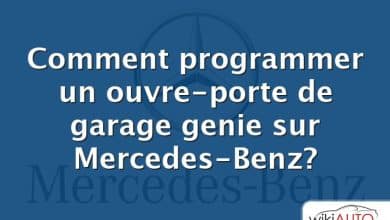 Comment programmer un ouvre-porte de garage genie sur Mercedes-Benz?