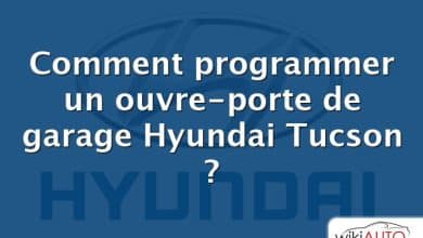 Comment programmer un ouvre-porte de garage Hyundai Tucson ?