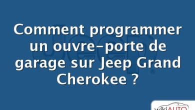 Comment programmer un ouvre-porte de garage sur Jeep Grand Cherokee ?