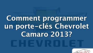 Comment programmer un porte-clés Chevrolet Camaro 2013?