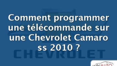 Comment programmer une télécommande sur une Chevrolet Camaro ss 2010 ?