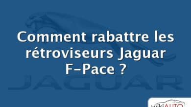 Comment rabattre les rétroviseurs Jaguar F-Pace ?