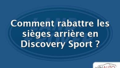 Comment rabattre les sièges arrière en Discovery Sport ?