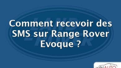 Comment recevoir des SMS sur Range Rover Evoque ?