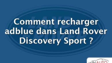 Comment recharger adblue dans Land Rover Discovery Sport ?