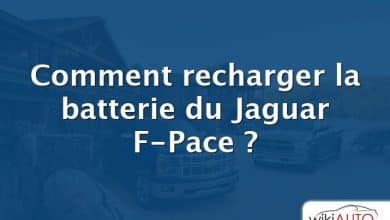 Comment recharger la batterie du Jaguar F-Pace ?