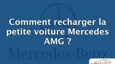 Comment recharger la petite voiture Mercedes AMG ?