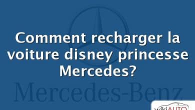 Comment recharger la voiture disney princesse Mercedes?