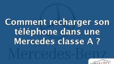 Comment recharger son téléphone dans une Mercedes classe A ?