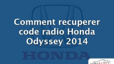 Comment recuperer code radio Honda Odyssey 2014