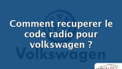 Comment recuperer le code radio pour volkswagen ?