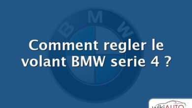 Comment regler le volant BMW serie 4 ?