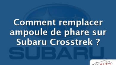 Comment remplacer ampoule de phare sur Subaru Crosstrek ?